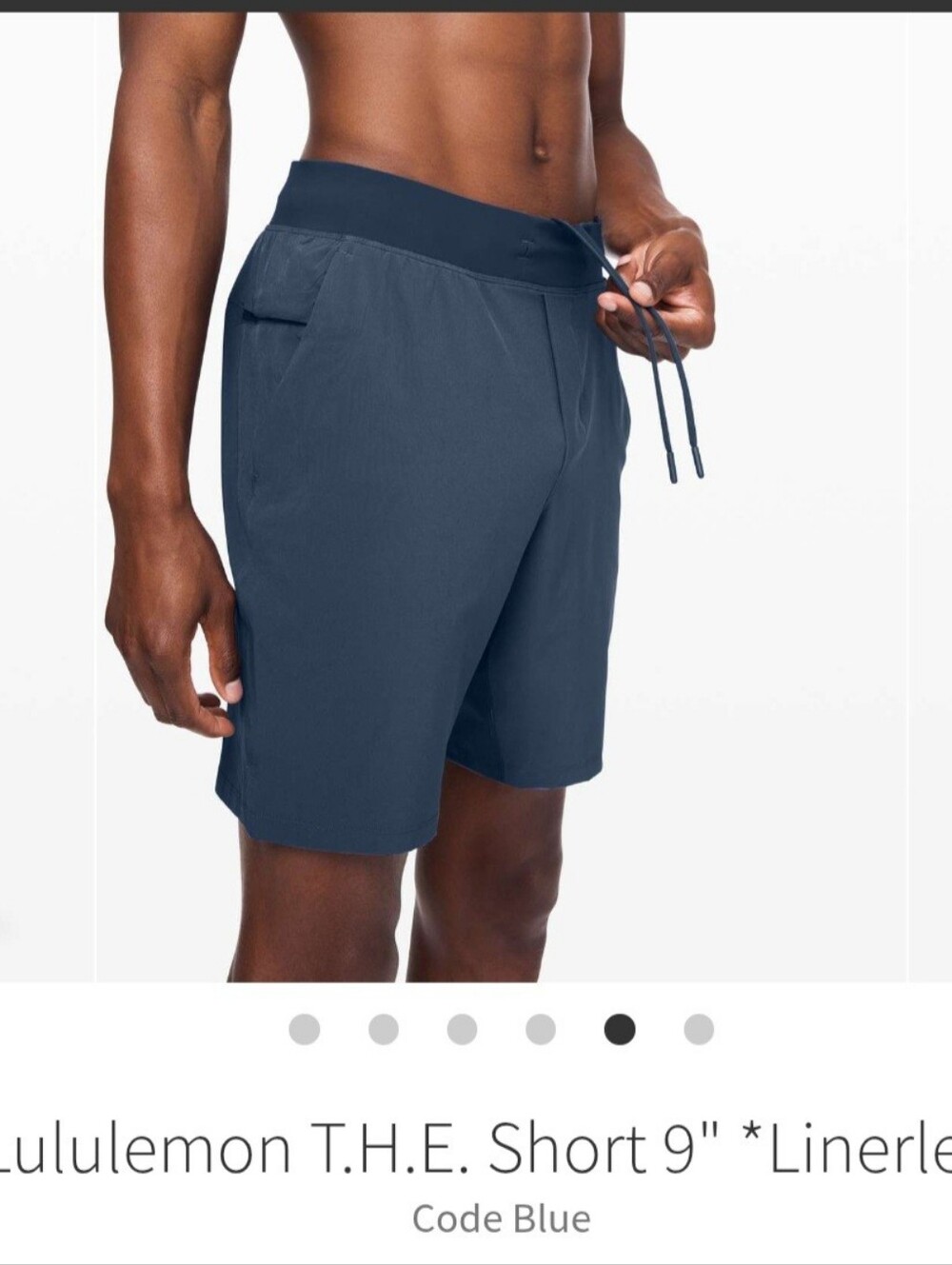 Lululemon Men's Pace Breaker Shorts 9" Inseam L Teal Blue Linerless Workout Gym